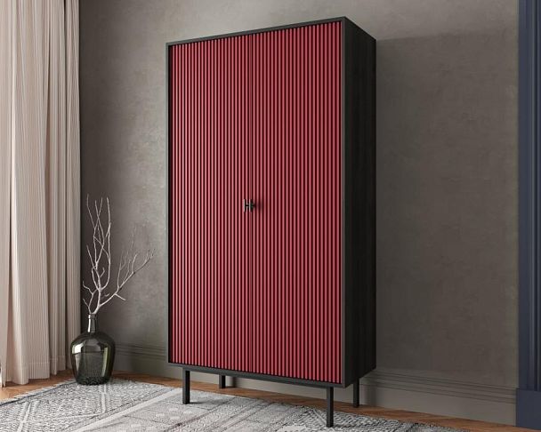 Шкаф двухдверный Emerson арт EM091/red/L - Вид 3