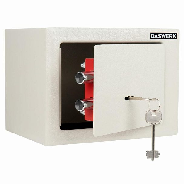 Сейф мебельный DASWERK SC-170KL (170х230х170 мм), ключевой замок, бежевый, 291339 - Вид 2