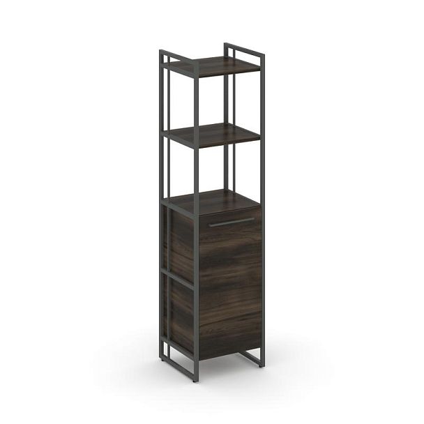 Rift Шкаф 4 ниши узкий RF.SU-44 (R) Дуб Мали/Металл Антрацит 420*396*1648 - Вид 1