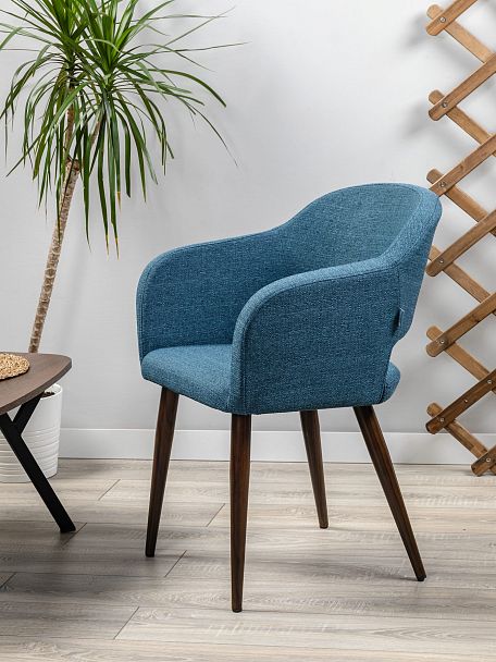 Кресло Oscar Сканди Блю Арт Темный Орех - Вид 10