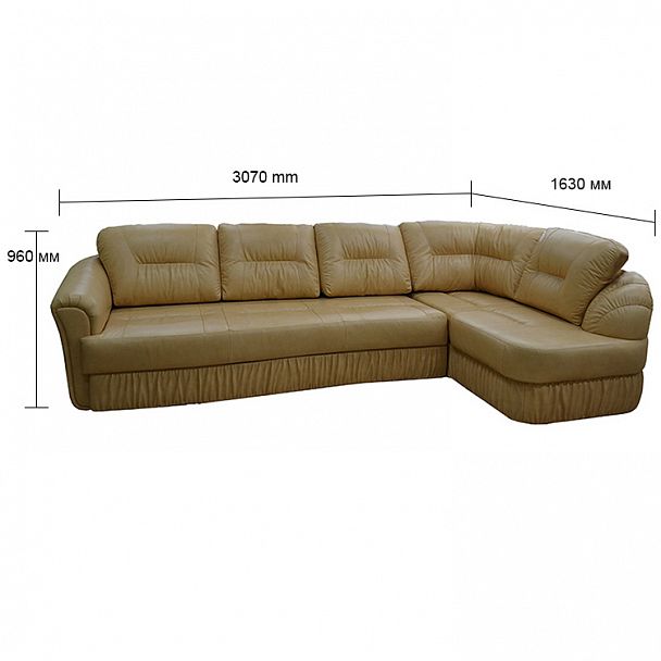 Угловой диван "Бэлло 3Р" - Вид 2