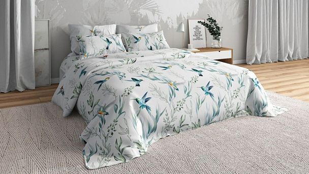 Постельное белье двуспальное Колибри - Вид 1