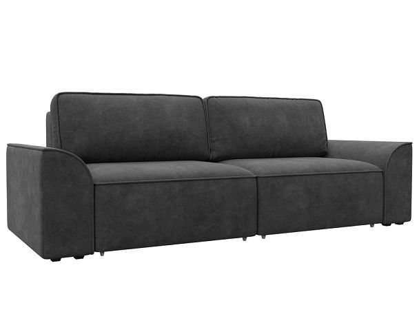 Диван прямой Лига-048 НПБ Велюр серый - Вид 1