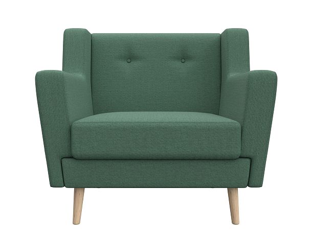 Кресло Брайтон Рогожка зеленый - Вид 2