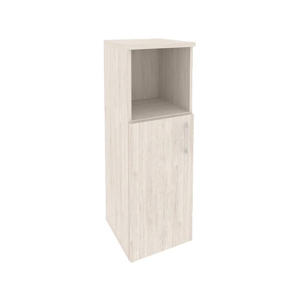 Onix Шкаф средний узкий левый O.SU-2.1 (L) Денвер светлый 400*420*1207 - Вид 1
