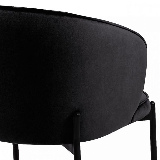 Комплект кухонных стульев Миэль черный велюр/черный, 2 шт. - Вид 9