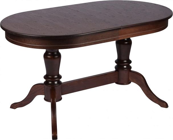 Стол деревянный раздвижной Арей 160(210)х90х76 Темный орех - Вид 1