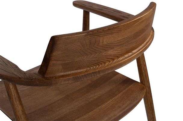 Кресло деревянное из массива дуба Сэн Дуб темный - Вид 12