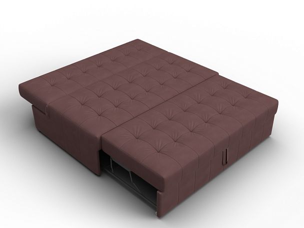 Диван прямой Лига-107 (140) Замша бордовый - Вид 8
