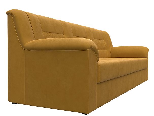 Диван прямой Карелия Велюр желтый - Вид 3