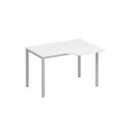 Стол эргономичный правый на металлокаркасе МП2 Комфорт МП2 К.С2 192 БП белый премиум / серый - Фото предпросмотра