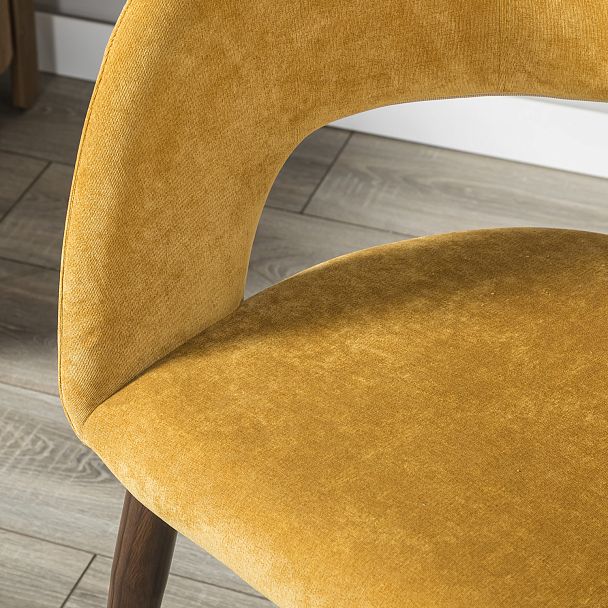 Кресло Hugs желтый/т.орех - Вид 13