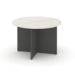 Стайл Проджект Стол переговорный кругл. SN-D.SPRG-004 Дуб Наварра/Антрацит NEW 1180*1180*750 - Фото предпросмотра