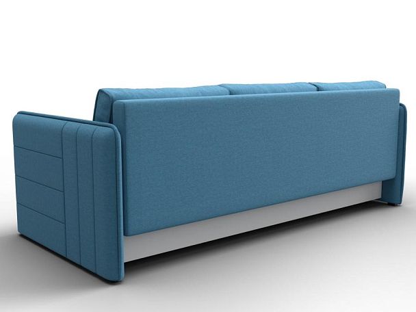 Диван прямой Слим Рогожка голубой - Вид 5