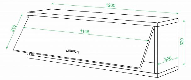 Полка книжная Домино ПК-30М Карамель/Белый - Вид 2
