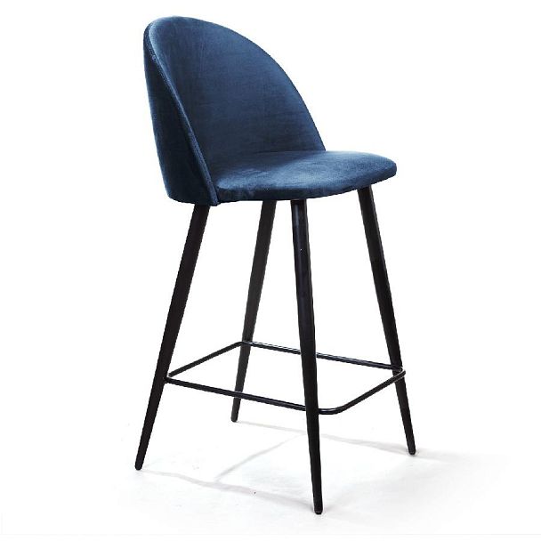 Стул полубарный Thomas, бархат синий 29 - Вид 3