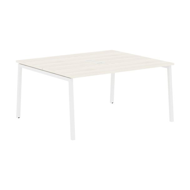 Стол 2-х местный ELWST 1513 Ясень Траун/Белый 1560х1346х750 EDIS - Вид 1
