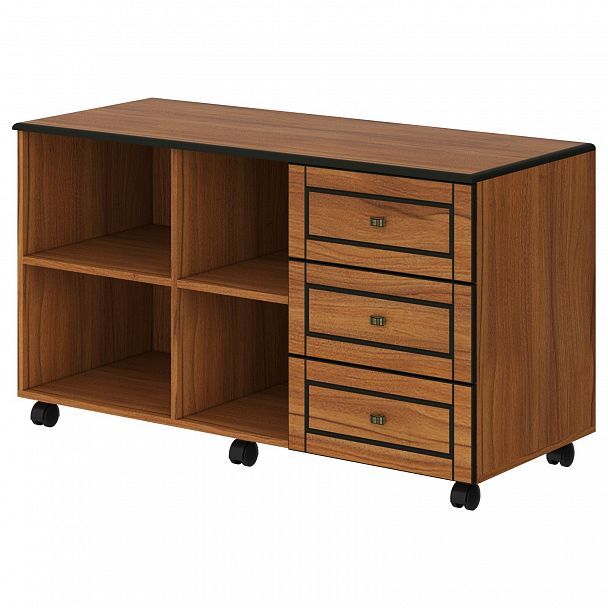 Тумба мобильная "Larex" LCRT 1250(L/R) орех тироли - Вид 2