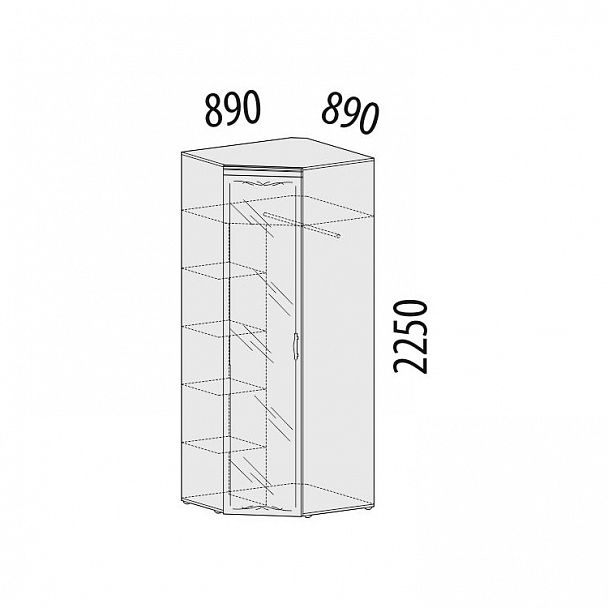 Шкаф угловой "Тиффани" 93.09 - Вид 2