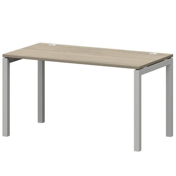 Стол на металлокаркасе СМС25-П-12К.73.Пр50 Кронберг/Белый 1200x730x750 Смарт - Вид 1