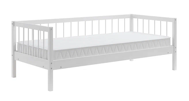 Кровать деревянная Мечта 6, 800*1900, березовый шпон, цвет белый - Вид 3