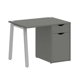 Home Office Стол письменный VR.SP-3-98.1.A Металлик/Серый металл 980*720*750 - Фото предпросмотра