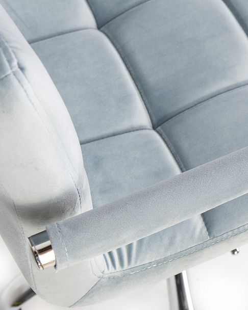 Офисное кресло для персонала DOBRIN TERRY (пудрово-голубой велюр (MJ9-74)) - Вид 8