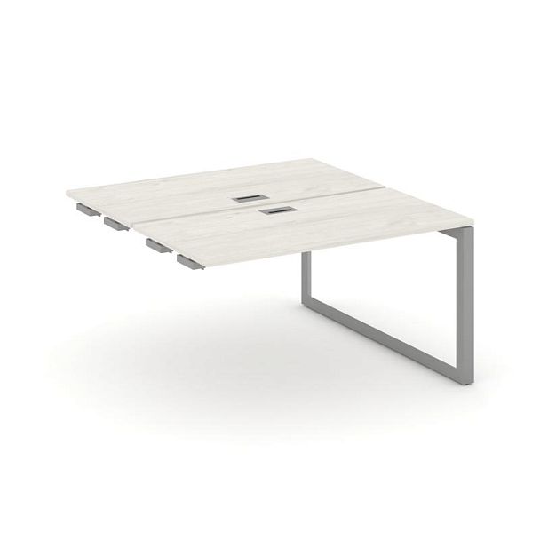 Style Project Next Стол-приставка к опор. элем. SN-59O.DPRS-021 Дуб Наварра/Металл Серый/Серебро Заглушка 980*1632*750 - Вид 1