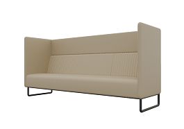 Bronks Диван трехместный BROS-3 Dollaro 517/Металл Черный 2100*760*1180 - Фото предпросмотра