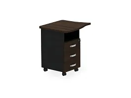 БЕРЛИН / BERLIN Тумба приставная левая 770х670х740 Венге/Черный - Фото предпросмотра