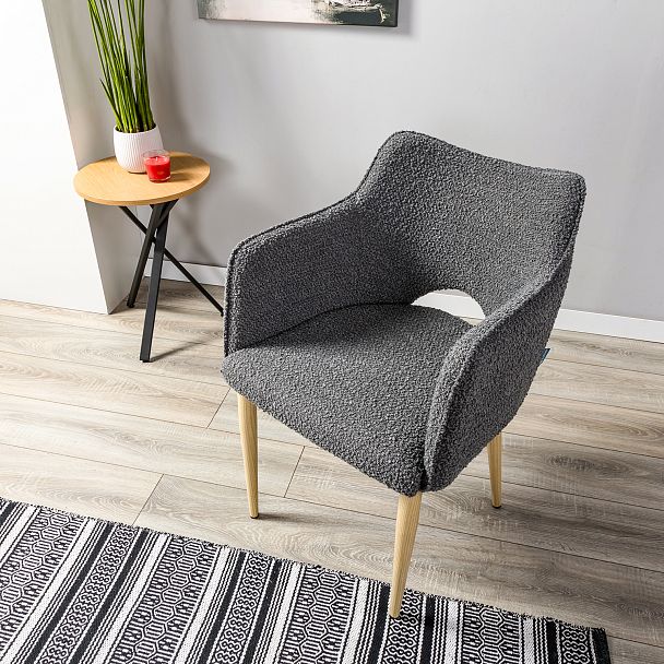 Стул Ralf Vent темно-серый/нат.дуб - Вид 12