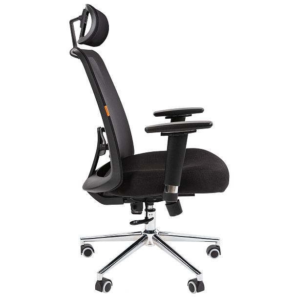 Офисное кресло CHAIRMAN 535 LUX, ткань/сетка, черный - Вид 4