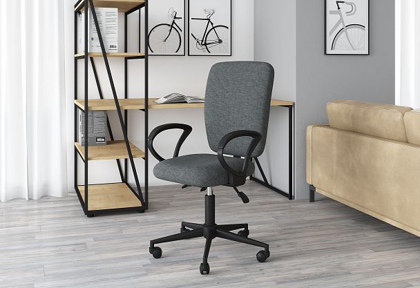 Кресло CHAIRMAN 9801 BLACK, ткань серии Т, серый - Вид 6