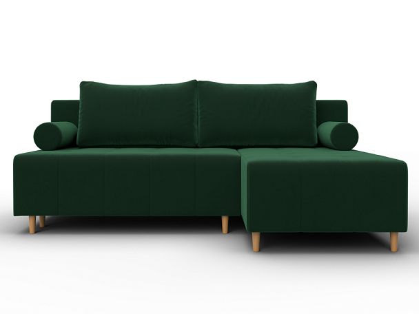 Диван угловой Лига-102 угол универсальный Велюр зеленый - Вид 2