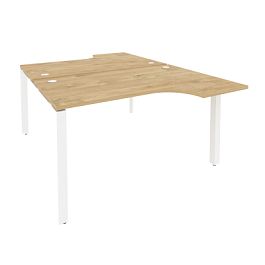Onix Рабочая станция на П-образном м/к O.MP-D.SA-2 Тиквуд светлый/Белый металл 1380*1995*750 (1475/460) - Фото предпросмотра