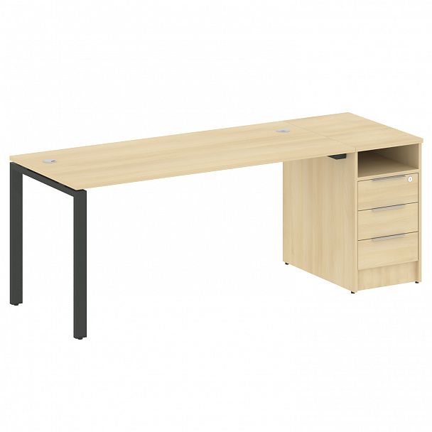 Рабочая станция "Metal System" БП.РС-СТП -1.4 акация/антрацит - Вид 1