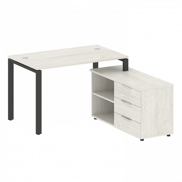 Рабочая станция "Metal System" БП.РС-СТС-2.2 дуб наварра/антрацит - Вид 1