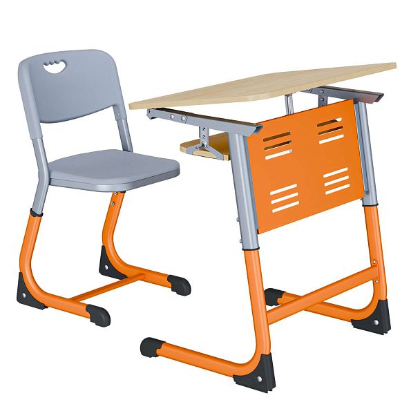 Парта Smart на плоскоовале 1М с РН (столеш.ЛДСП ЗУ, Экран ПЭ, Полка), гр.3-5 - Вид 13