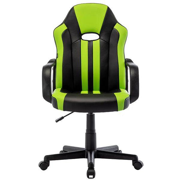 Кресло компьютерное BRABIX "Stripe GM-202", экокожа, черное/зеленое, 532511 - Вид 6