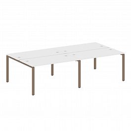 Рабочая станция "Metal System" БП.СМ-4.3 белый/мокко - Фото предпросмотра