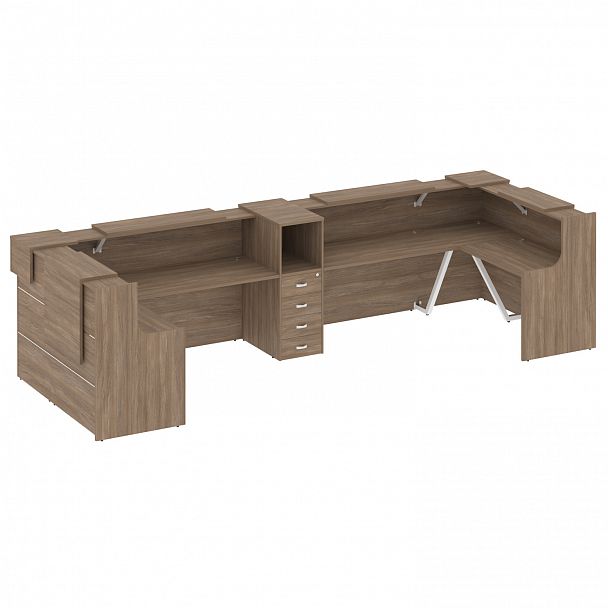 Ресепшн П-образный "Onix" O.R-K-37 дуб аризона - Вид 1