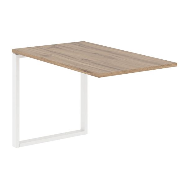 Брифинг-приставка EQB 1167 Дуб Денвер светлый/Белый 1160х670х750 EDIS - Вид 1