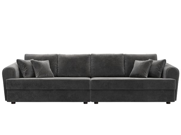 Диван прямой Милтон Велюр серый - Вид 2