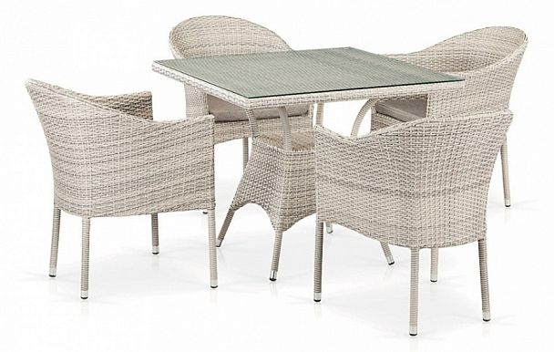 Набор уличный  T190B/Y350A-W85-90x90 Latte 4Pcs - Вид 1