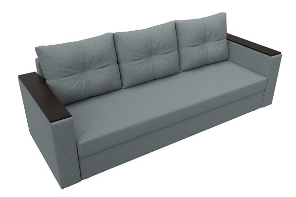 Диван прямой Атланта Лайт без стола Рогожка серый - Вид 5