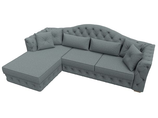 Диван угловой Артис левый угол Рогожка серый - Вид 5
