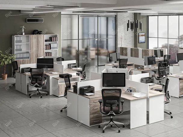 TANDEM RTD051-73U-MA Шкаф закрытый ун-й 730х380х1208 Дуб Маувелла/Белый - Вид 3