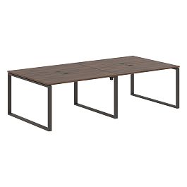 Стол 4-х местный EQWST 2713 Дуб Денвер тёмный/Мокко 2726х1346х750 EDIS - Фото предпросмотра