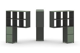 Concept Надставка высокая CN.DNV-008 Кобо/Антрацит/Металл Антрацит 1099*350*1486 - Фото предпросмотра