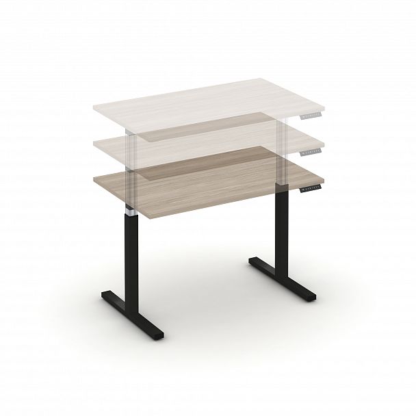 Стол электроподъемный "MOVE UP" MV.SE-2.7 Антрацит металл / Дуб Аттик - Вид 4
